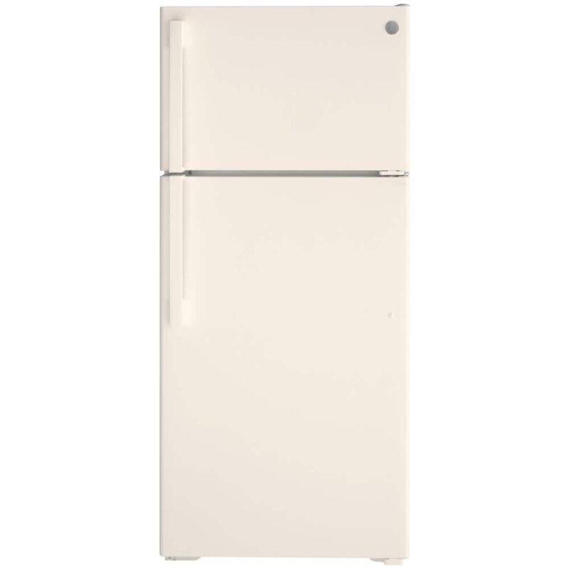GTE17DTNRCC 16.6 cu. ft. Top Freezer Refrigerator in Bisque, ENERGY STAR