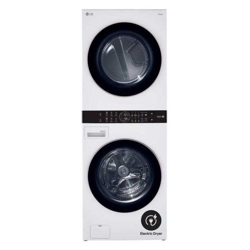 WKE100HWA WKE100HWA WashTower Stacked SMART Laundry Center 4.5 Cu.Ft. Front Load Washer & 7.4 Cu.Ft. Electric Dryer in White