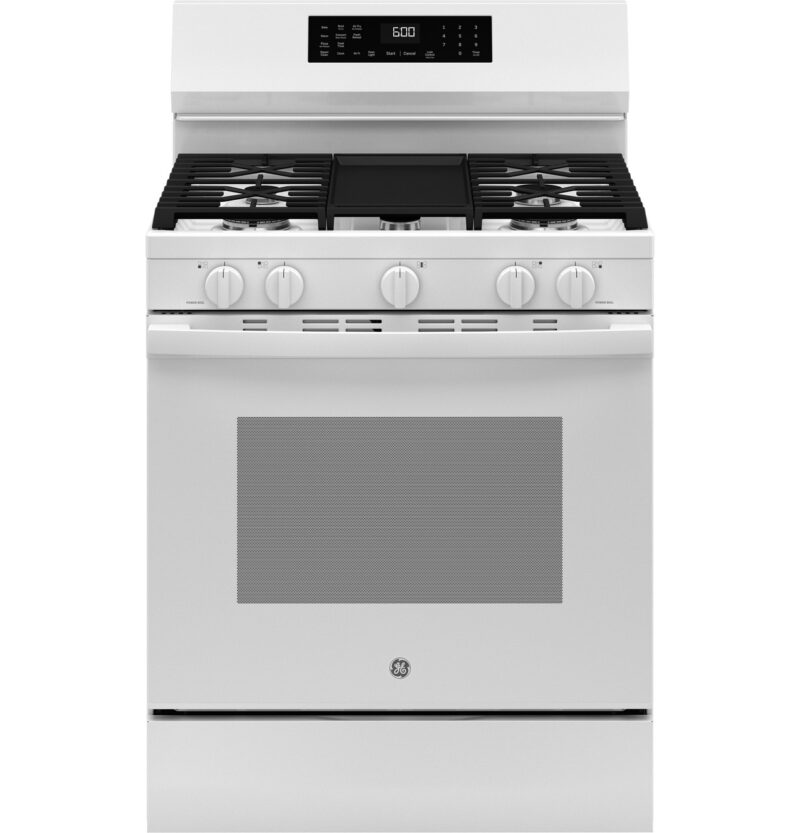 GGF600AVWW GGF600AVWW GE® 30" Free-Standing Gas Convection Range with No Preheat Air Fry and EasyWash™ Oven Tray
